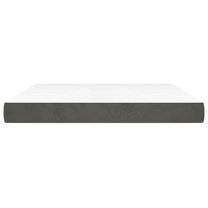 Pocket Spring Bed Mattress Medium Dark Grey 193x203x20 cm King (US only)