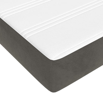 Pocket Spring Bed Mattress Medium Dark Grey 193x203x20 cm King (US only)