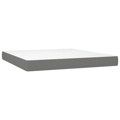 Pocket Spring Bed Mattress Medium Dark Grey 183x213x20 cm