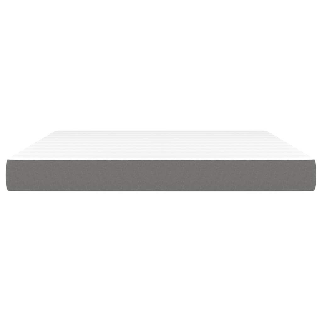 Pocket Spring Bed Mattress Medium Dark Grey 183x213x20 cm