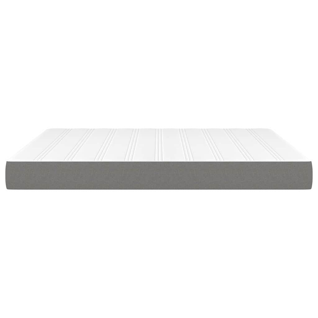 Pocket Spring Bed Mattress Medium Dark Grey 183x213x20 cm