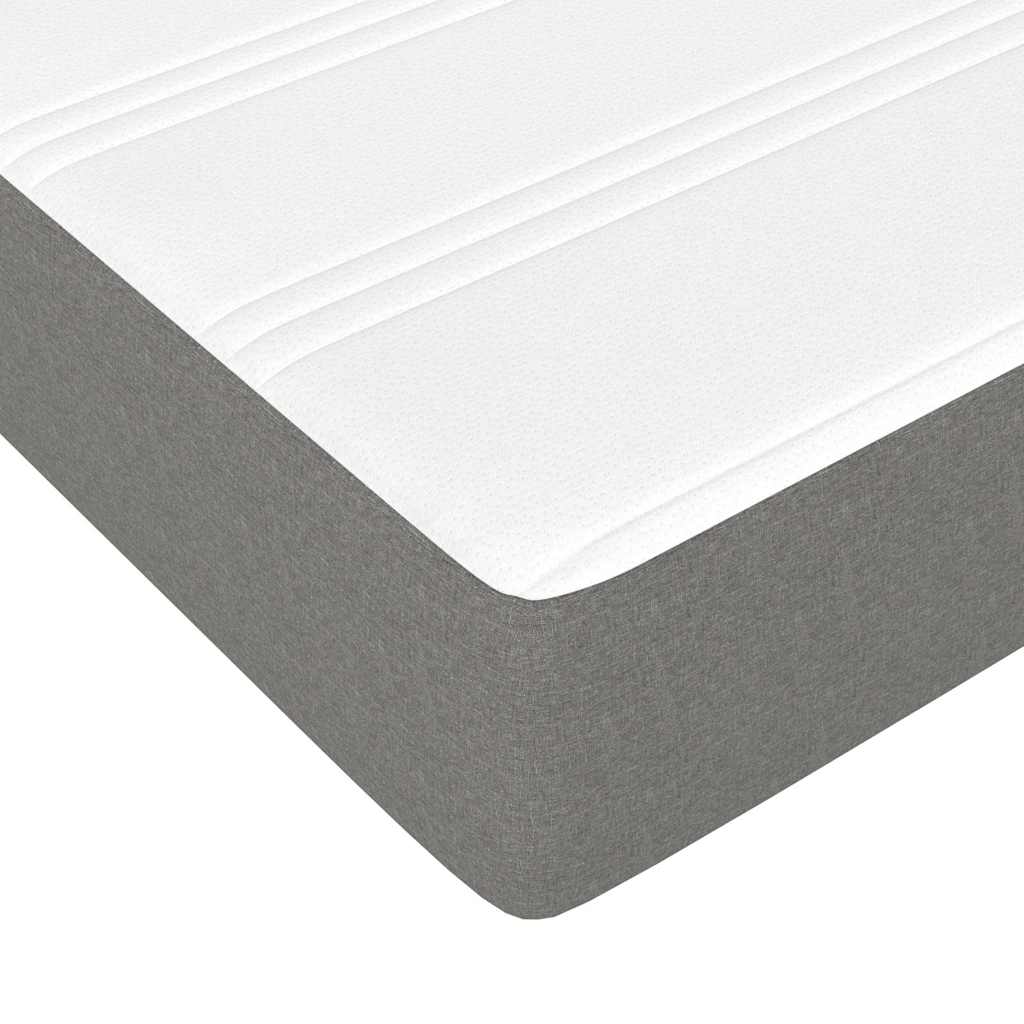 Pocket Spring Bed Mattress Medium Dark Grey 183x213x20 cm