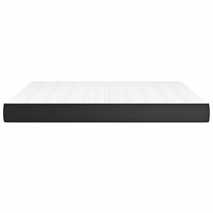 Pocket Spring Bed Mattress Black 183x213x20 cm Faux Leather