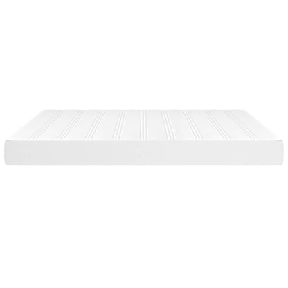 Pocket Spring Bed Mattress White 183x213x20 cm Faux Leather