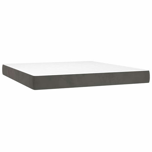 Pocket Spring Bed Mattress Medium Dark Grey 183x213x20 cm