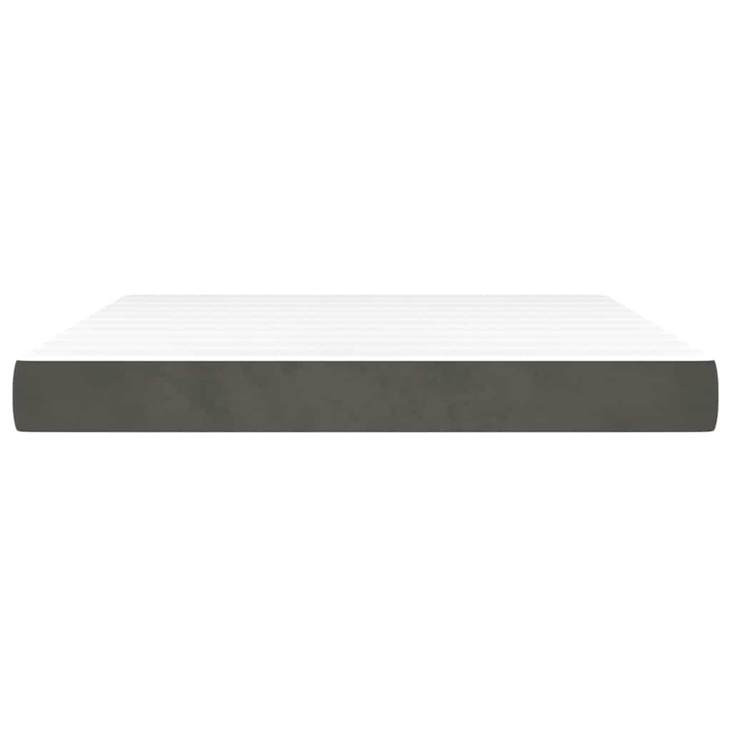 Pocket Spring Bed Mattress Medium Dark Grey 183x213x20 cm