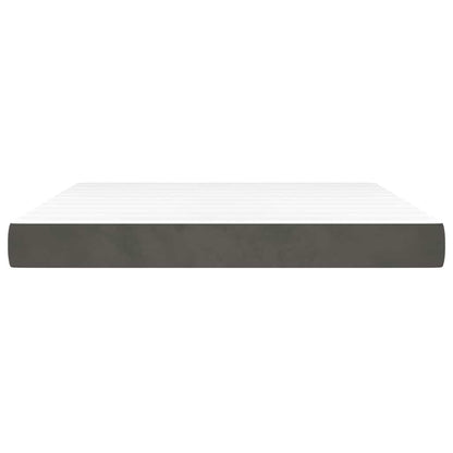 Pocket Spring Bed Mattress Medium Dark Grey 183x213x20 cm