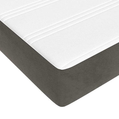 Pocket Spring Bed Mattress Medium Dark Grey 183x213x20 cm