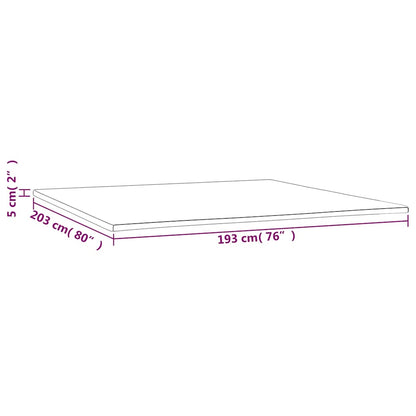 Mattress Topper 193x203x5 cm King