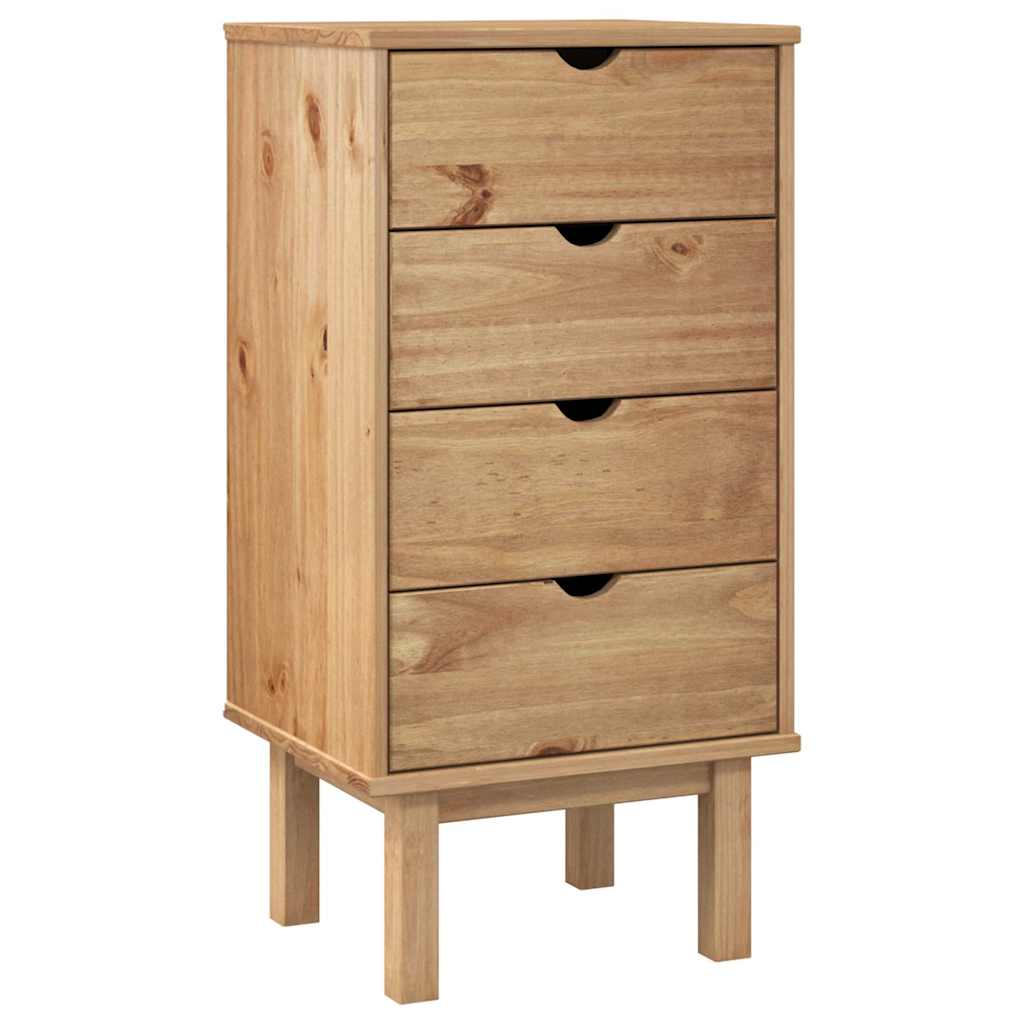 Drawer Cabinet"OTTA" 45x39x90cm Solid Wood Pine