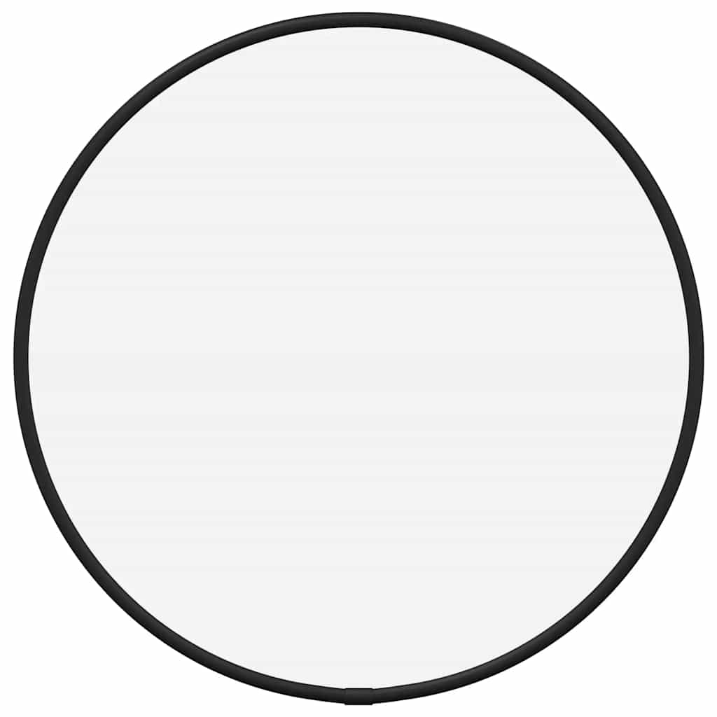 Wall Mirror Black Ø 30 cm Round