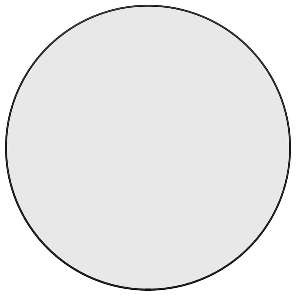Wall Mirror Black Ø 60 cm Round