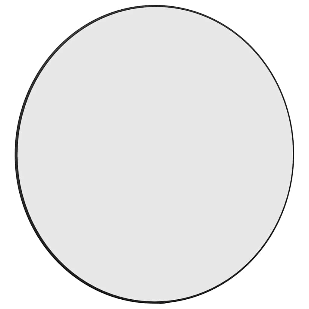 Wall Mirror Black Ø 60 cm Round