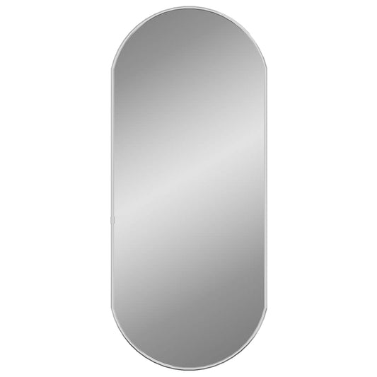 Wall Mirror Silver 70x30 cm Oval