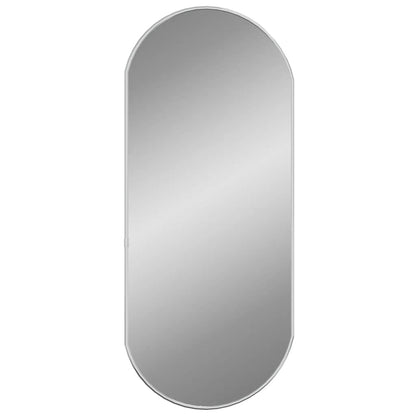 Wall Mirror Silver 70x30 cm Oval