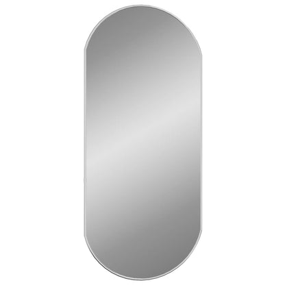 Wall Mirror Silver 80x35 cm Oval