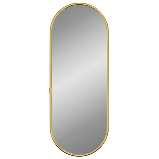 Wall Mirror Gold 40x15 cm Oval