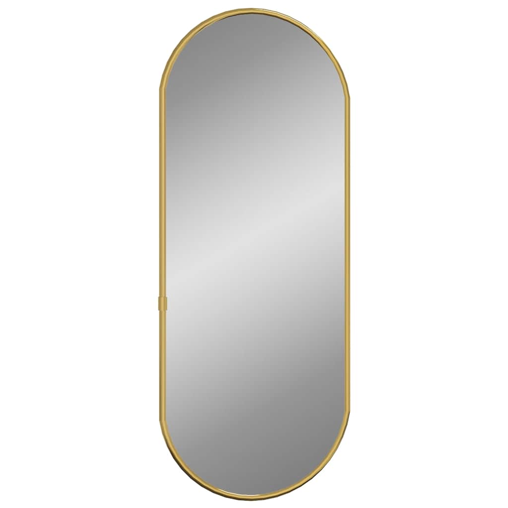 Wall Mirror Gold 60x25 cm Oval