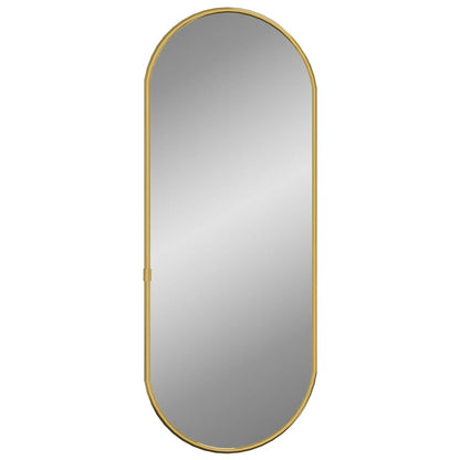 Wall Mirror Gold 60x25 cm Oval