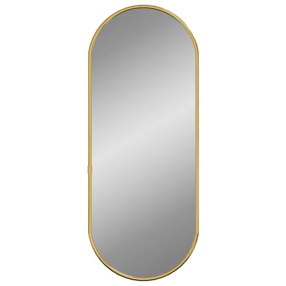 Wall Mirror Gold 60x25 cm Oval