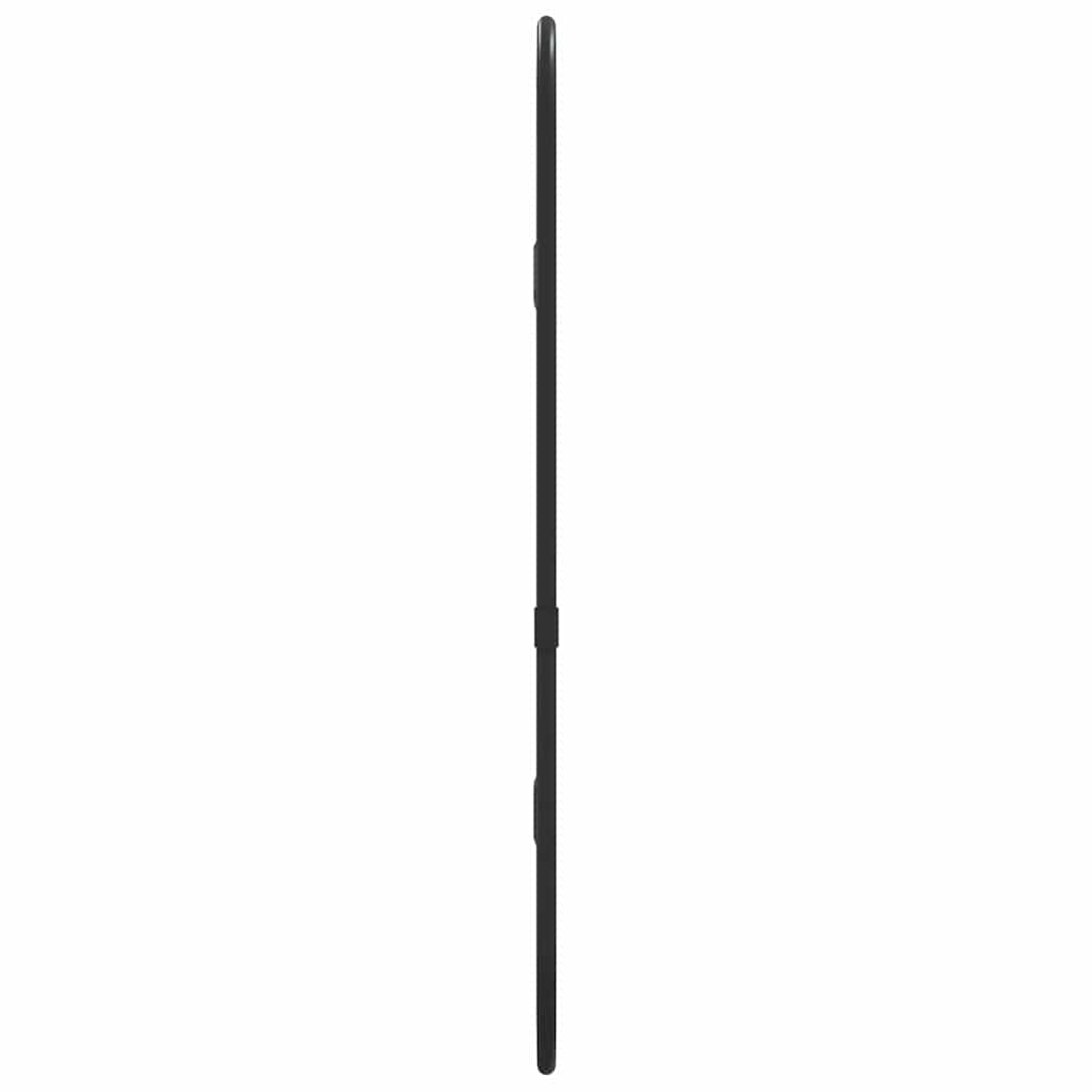 Wall Mirror Black 40x15 cm Oval
