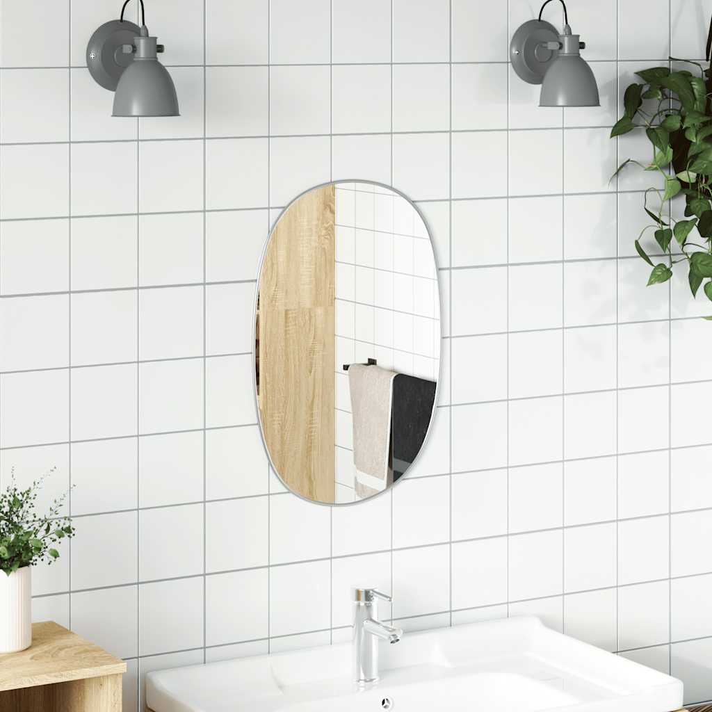 Wall Mirror Silver 50x35 cm