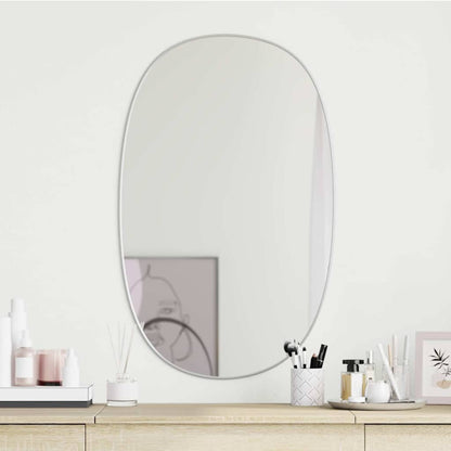 Wall Mirror Silver 80x50 cm