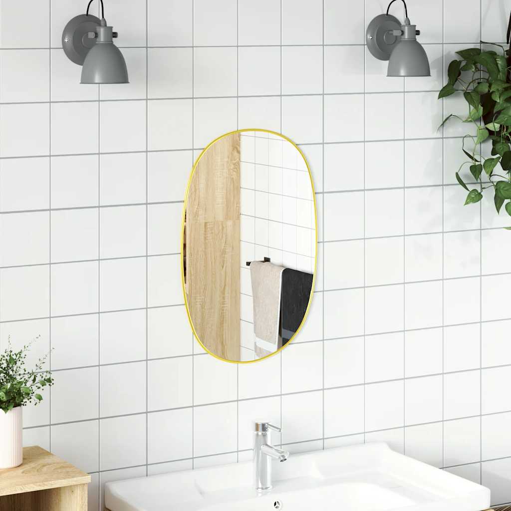 Wall Mirror Gold 50x35 cm