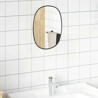 Wall Mirror Black 40x30 cm