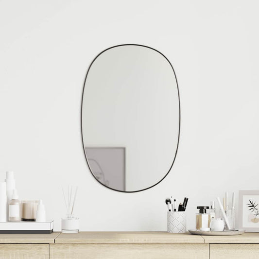 Wall Mirror Black 50x35 cm