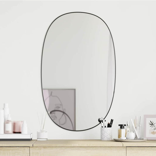 Wall Mirror Black 70x45 cm