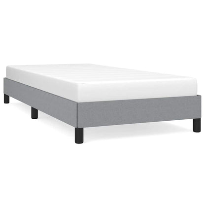 Bed Frame without Mattress Light Grey 100x203 cm Twin XL Fabric