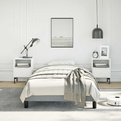 Bed Frame without Mattress Light Grey 100x203 cm Twin XL Fabric