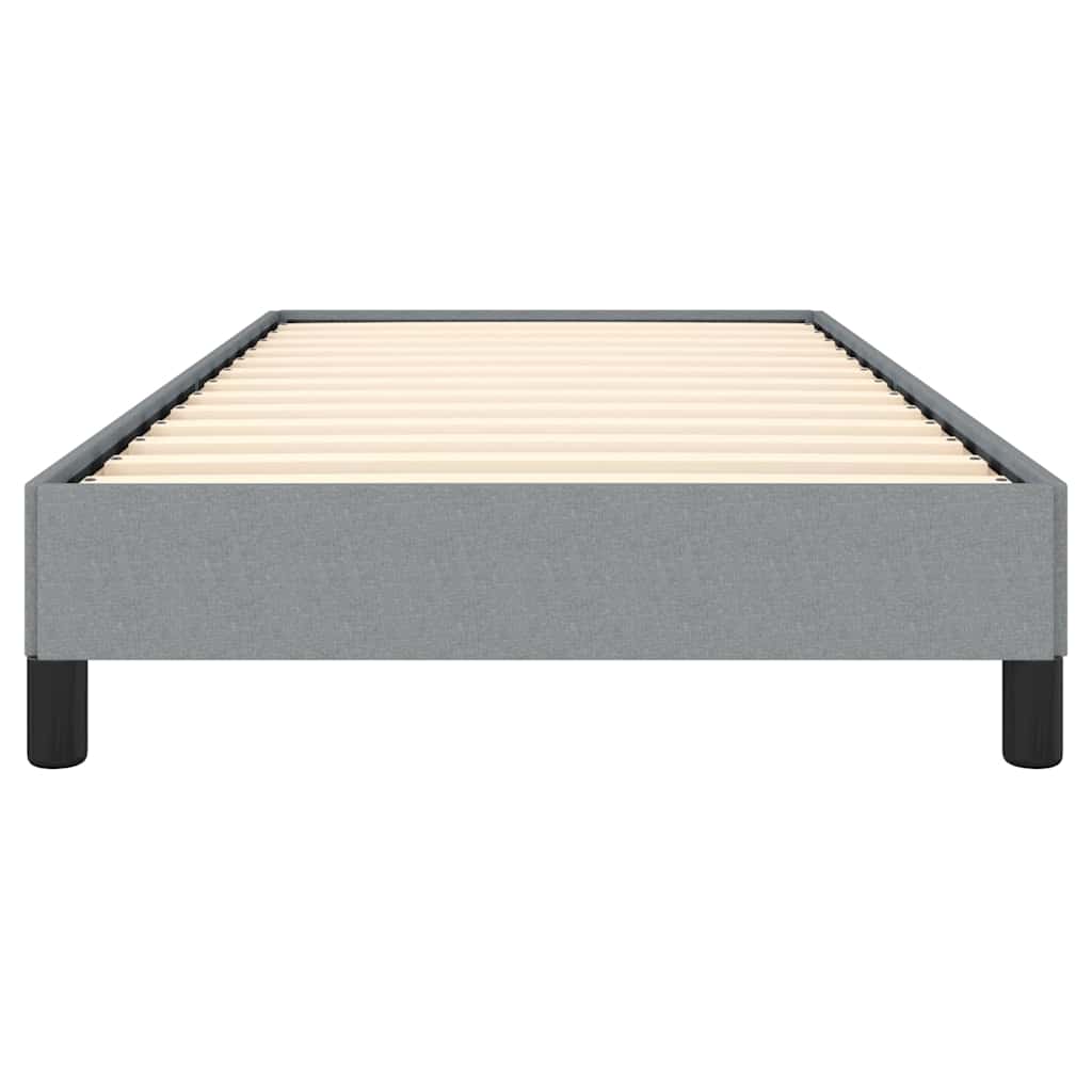 Bed Frame without Mattress Light Grey 100x203 cm Twin XL Fabric