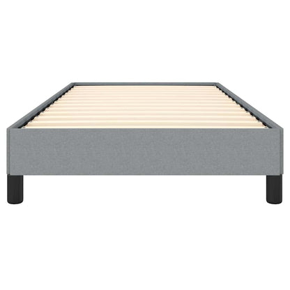 Bed Frame without Mattress Light Grey 100x203 cm Twin XL Fabric