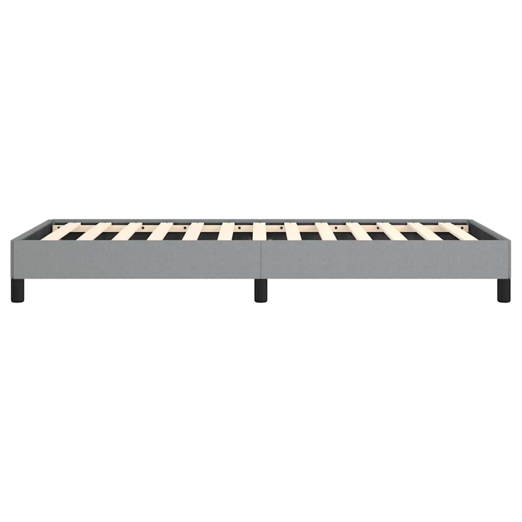 Bed Frame without Mattress Light Grey 100x203 cm Twin XL Fabric