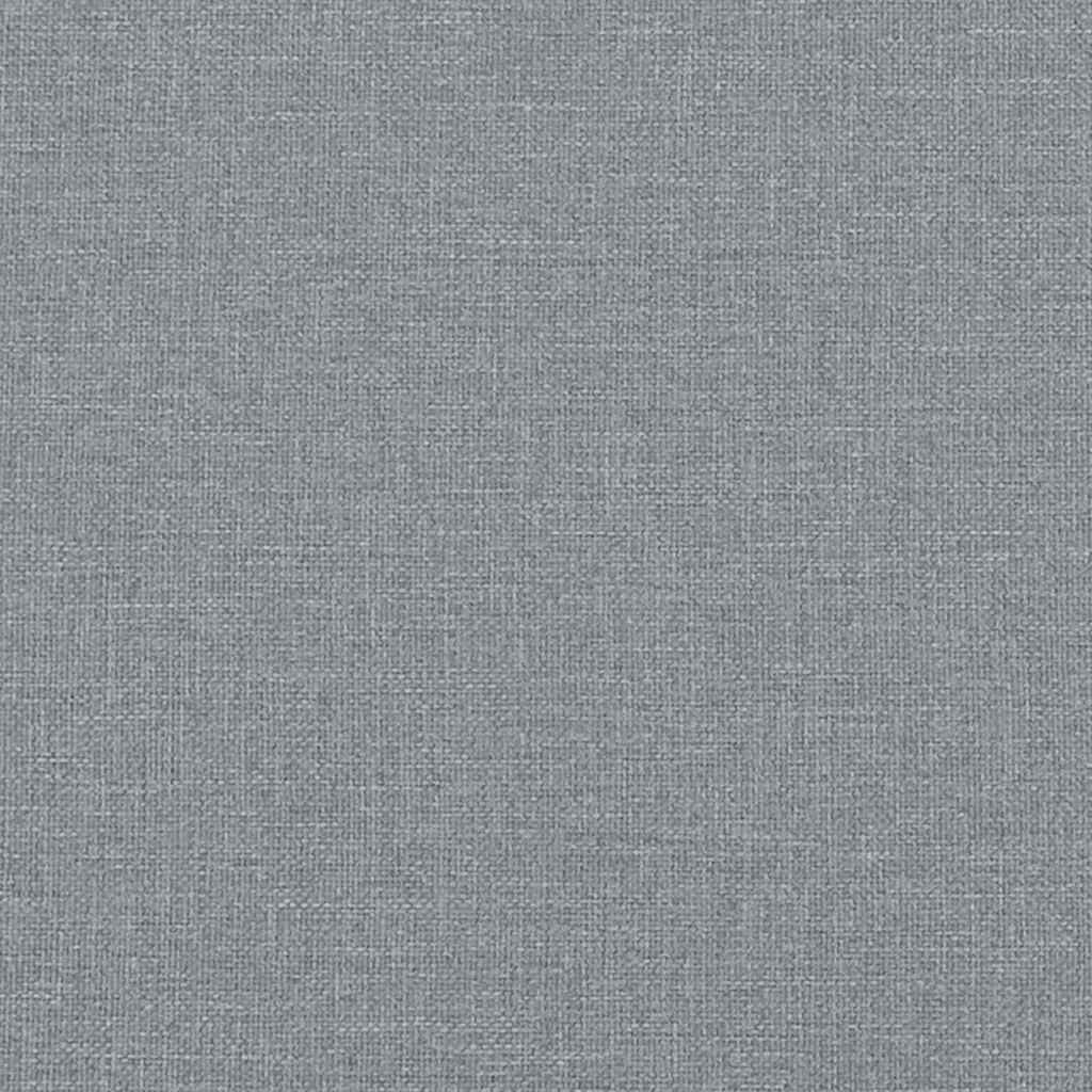 Bed Frame without Mattress Light Grey 137x190 cm Full Fabric
