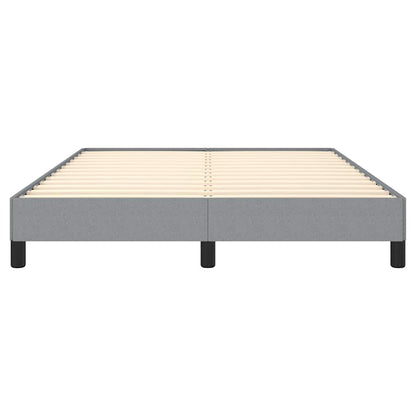 Bed Frame without Mattress Light Grey 152x203 cm Queen Fabric