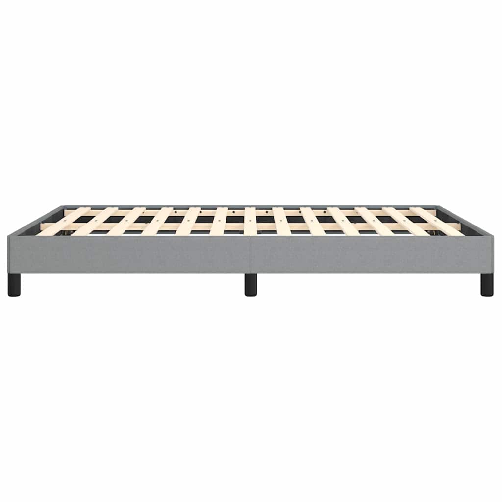 Bed Frame without Mattress Light Grey 152x203 cm Queen Fabric