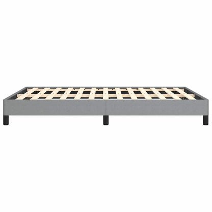 Bed Frame without Mattress Light Grey 152x203 cm Queen Fabric
