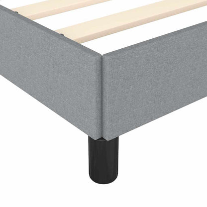 Bed Frame without Mattress Light Grey 152x203 cm Queen Fabric