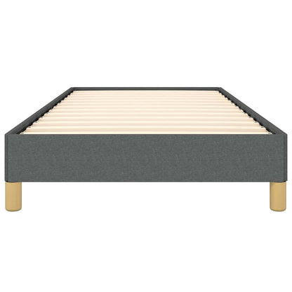 Bed Frame without Mattress Dark Grey 100x190 cm Twin Fabric