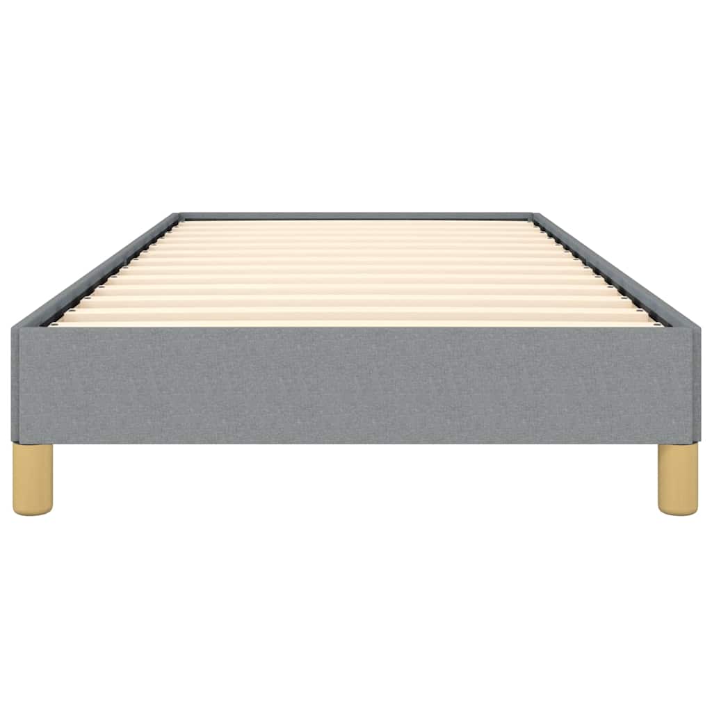 Bed Frame without Mattress Light Grey 100x203 cm Twin XL Fabric