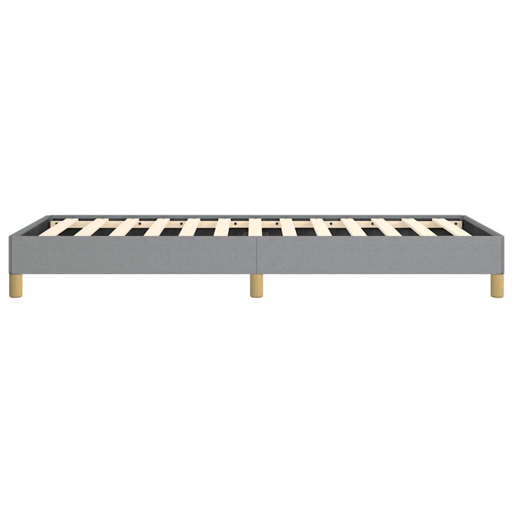 Bed Frame without Mattress Light Grey 100x203 cm Twin XL Fabric