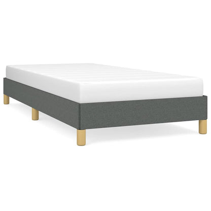 Bed Frame without Mattress Dark Grey 100x203 cm Twin XL Fabric