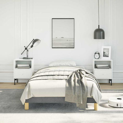 Bed Frame without Mattress Dark Grey 100x203 cm Twin XL Fabric