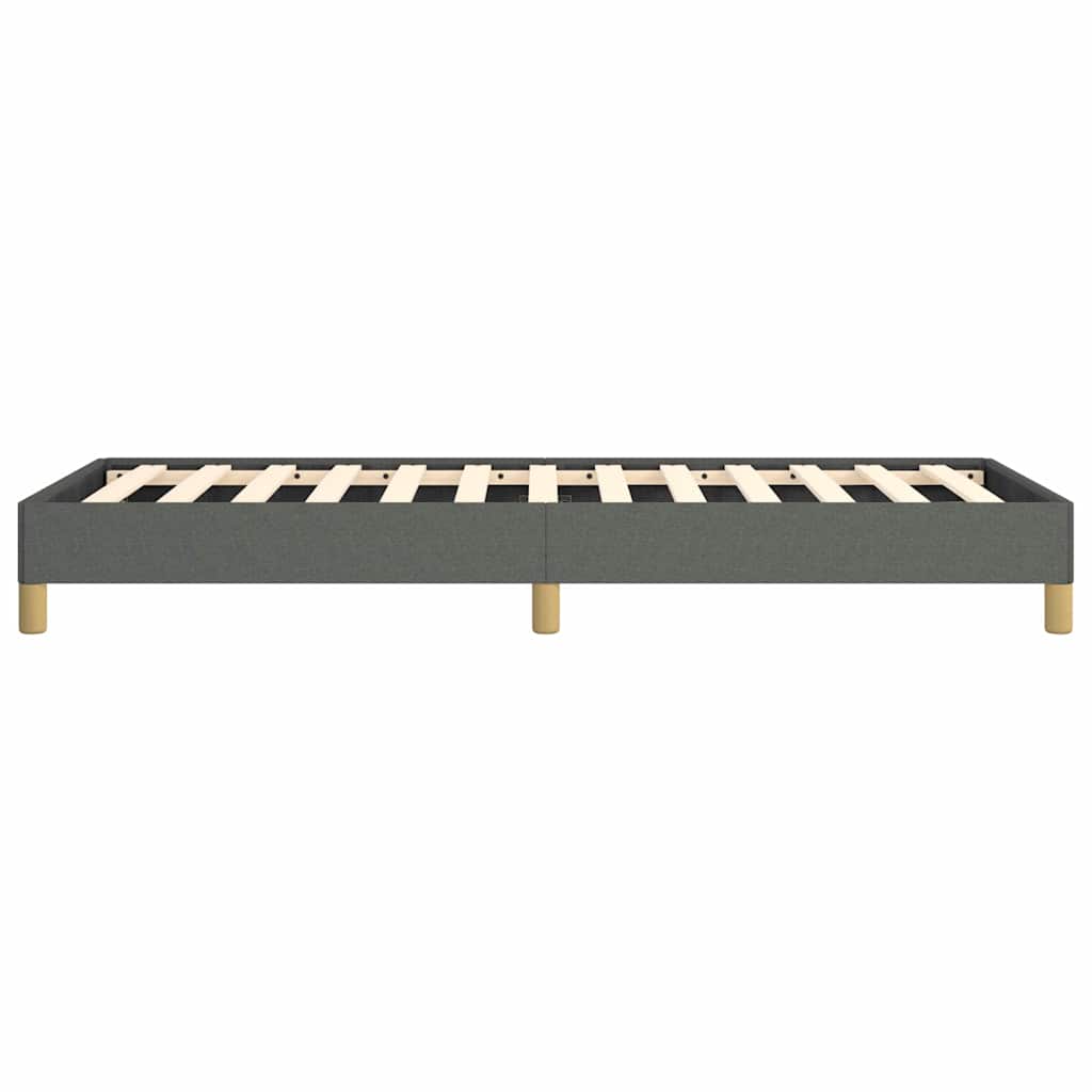 Bed Frame without Mattress Dark Grey 100x203 cm Twin XL Fabric