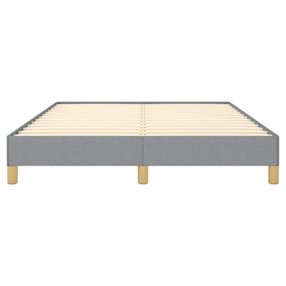 Bed Frame without Mattress Light Grey 152x203 cm Queen Fabric