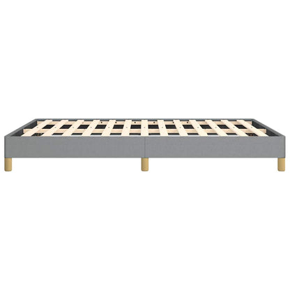 Bed Frame without Mattress Light Grey 152x203 cm Queen Fabric