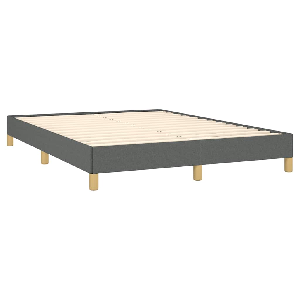 Bed Frame without Mattress Dark Grey 152x203 cm Queen Fabric